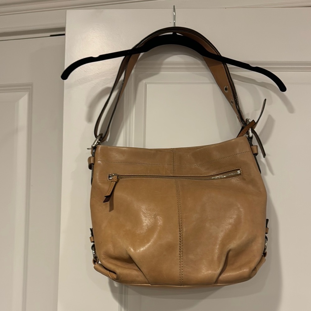 Coach Tan Leather Shoulder Bag